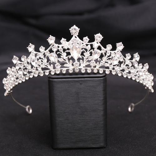 Tiaras, liga de zinco, joias de moda & para mulher & com strass, Mais cores pare escolha, níquel, chumbo e cádmio livre, Diametro interno:Aprox 145mm, vendido por PC