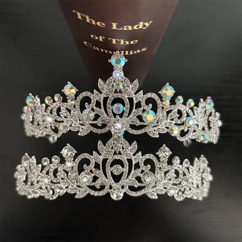 Tiaras, Sinc Alloy, jewelry faisin & do bhean & le rhinestone, dathanna níos mó le haghaidh rogha, nicil, luaidhe & caidmiam saor in aisce, Díolta De réir PC