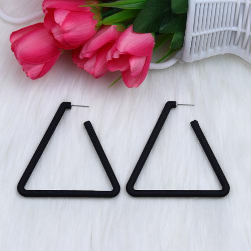 Acrylic Jewelry Earring Triangle painted fashion jewelry & for woman Sold By Pair