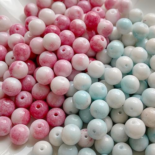 Handgemaakte Lampwork Beads, DIY, meer kleuren voor de keuze, 10x10mm, Gat:Ca 1.5mm, 10pC's/Bag, Verkocht door Bag