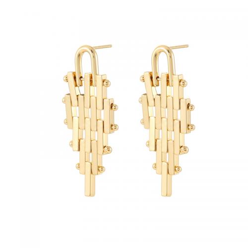 Brass Stud Earring plated for woman Sold By Pair