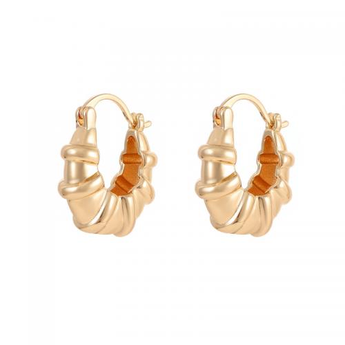 Brass Leverback Earring plated & for woman golden Sold By Pair