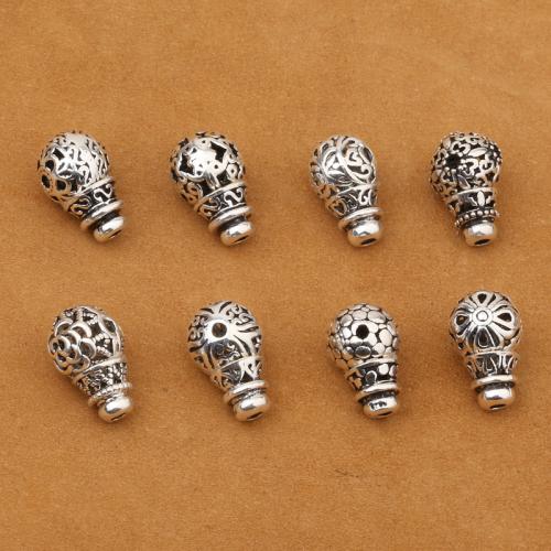 3 Beads Buraco Guru, 925 de prata esterlina, DIY & Vario tipos a sua escolha, 16x10mm, vendido por PC