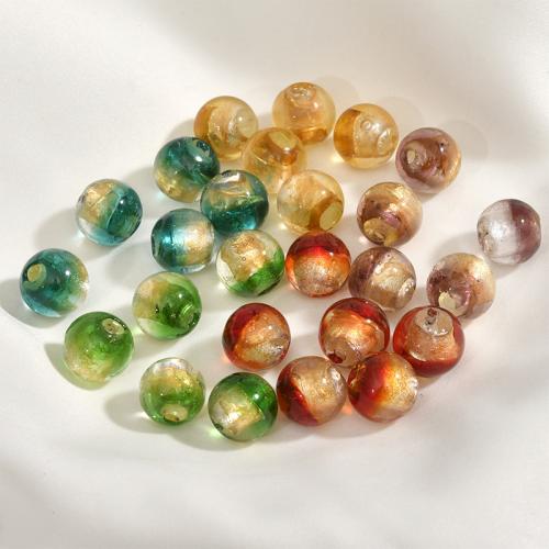 Handgewickelte Perlen, Lampwork, rund, DIY, keine, 12mm, Bohrung:ca. 2.3mm, verkauft von PC