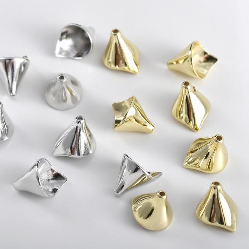 Mässing Bead Cap, plated, DIY, fler färger för val, nickel, bly och kadmium gratis, 9.50x9.20mm, Hål:Ca 0.5mm, Säljs av PC