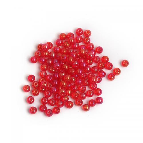 Fashion Glass Beads Round DIY 4mm Approx Sold By Bag