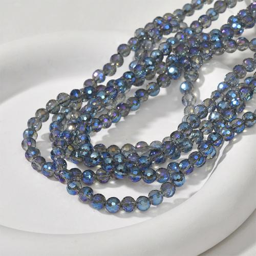 Ronde kristal kralen, DIY, meer kleuren voor de keuze, 5.80mm, Gat:Ca 1.2mm, Ca 95pC's/Strand, Verkocht door Strand