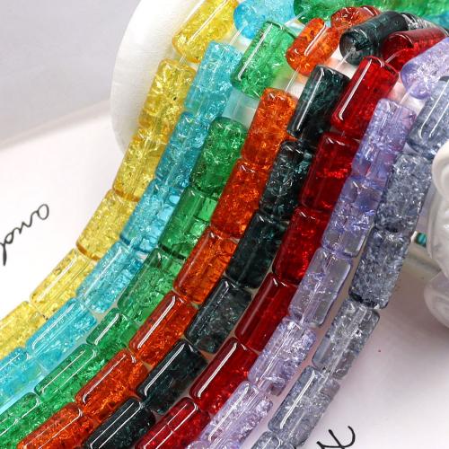 Fashion Glasperler, Tube, du kan DIY, flere farver til valg, 8x15mm, Ca. 26pc'er/Strand, Solgt af Strand