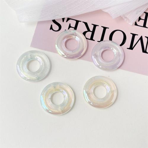 Abalorios de Acrílicos Chapados, Acrílico, Esférico, chapado en UV, para mujer, más colores para la opción, Size :30mm, inner diameter :12mm., aproximado 100PCs/Bolsa, Vendido por Bolsa