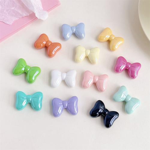 Plated Acrylic Beads Bowknot UV plating DIY Approx Sold By Bag