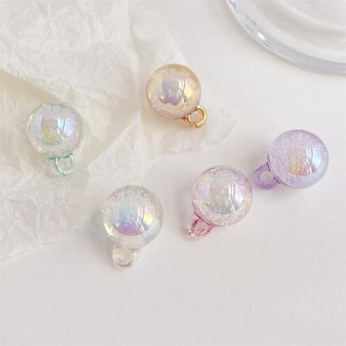 Acrylic Bail Bead UV plating DIY 16mm Approx Sold By Bag