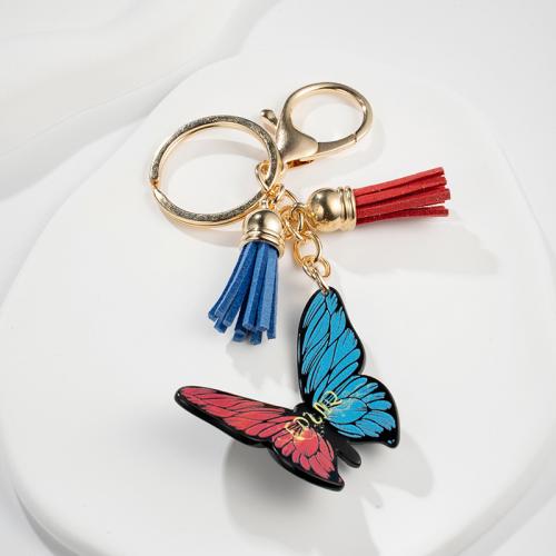 Zinc Alloy Key Lås, med PU & Akryl, Butterfly, multifunktionelle & Unisex & emalje, nikkel, bly & cadmium fri, 108x60mm, Solgt af PC