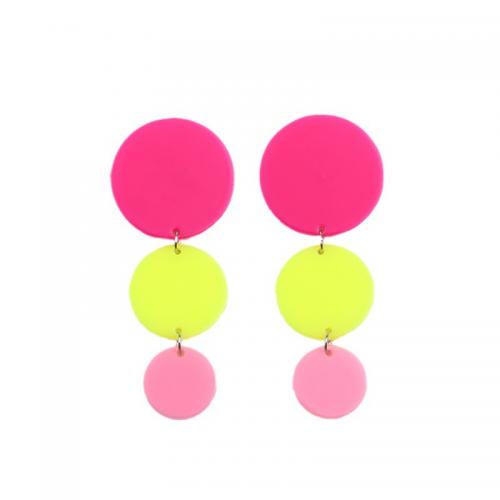 Acrylic Jewelry Earring painted fashion jewelry & for woman Sold By Pair