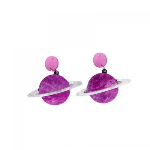 Acrylic Jewelry Earring painted fashion jewelry & for woman Sold By Pair