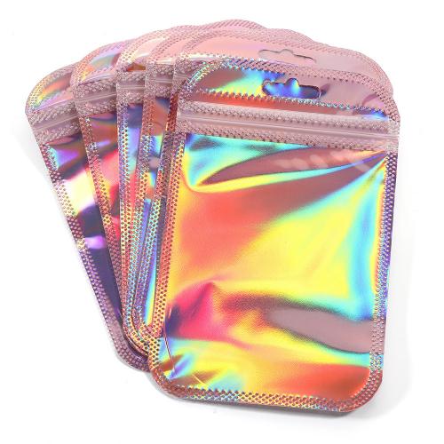 Zip Lock Bag, Umělá hmota, Laser & různé velikosti pro výběr, více barev na výběr, 50PC/Bag, Prodáno By Bag