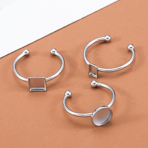 304 Stainless Steel Pad Ring Base DIY original color nickel lead & cadmium free Inner Approx 18mm Sold By PC