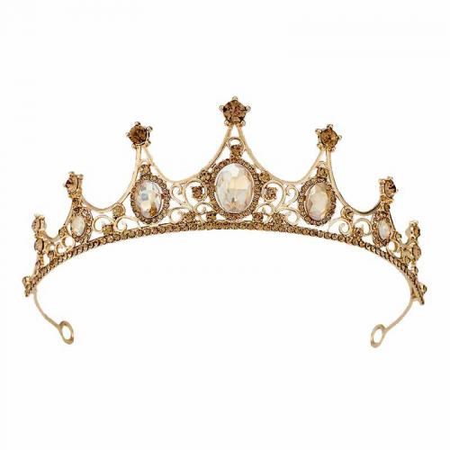 Tiaras, Zink Alloy, med STRASS, mode smycken & för kvinna & med strass, fler färger för val, nickel, bly och kadmium gratis, Diameter:15 cm,Height:5 cm, Säljs av PC