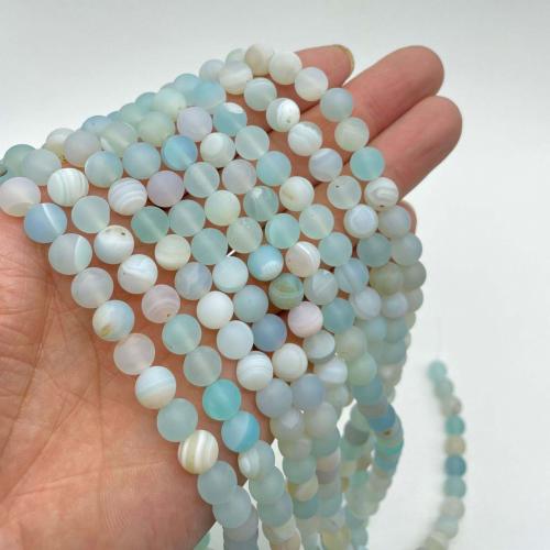 Gemstone Beads Round DIY & frosted Sold By Strand