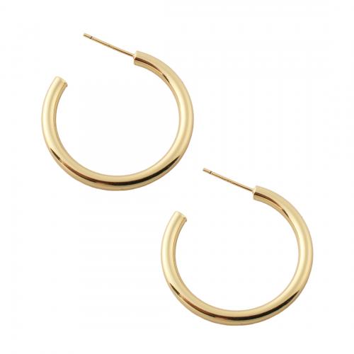 Brass Stud Earring fashion jewelry & for woman golden nickel lead & cadmium free Sold By Pair