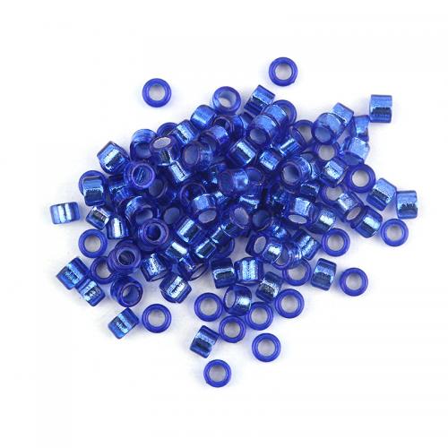 Fashion Glass Beads Column DIY 2.50mm Sold By Bag