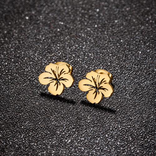 Cruach dhosmálta Graí Earrings, 304 Cruach dhosmálta, Flower, plátáilte, do bhean, dathanna níos mó le haghaidh rogha, 12mm, 12ríomhairí pearsanta/Lot, Díolta De réir Lot