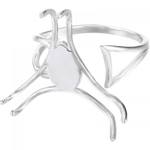 925 Sterling Silver Finger Ring impostazione, 925 sterline d'argento, DIY, assenza di nichel,piombo&cadmio, Venduto da PC