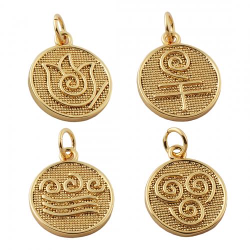 Brass Jewelry Pendants fashion jewelry & Unisex golden nickel lead & cadmium free Approx 3.5mm Sold By PC