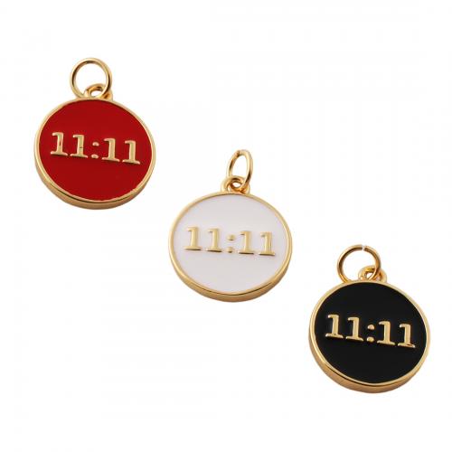 Brass Jewelry Pendants fashion jewelry & Unisex & enamel nickel lead & cadmium free Approx 3mm Sold By PC