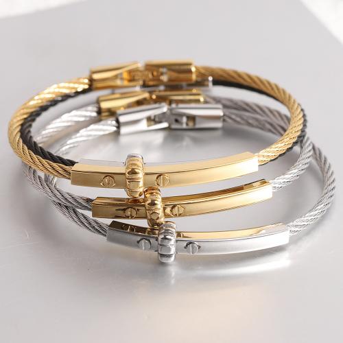 Titanium Steel Bracelet & Bangle plated for man Sold By PC