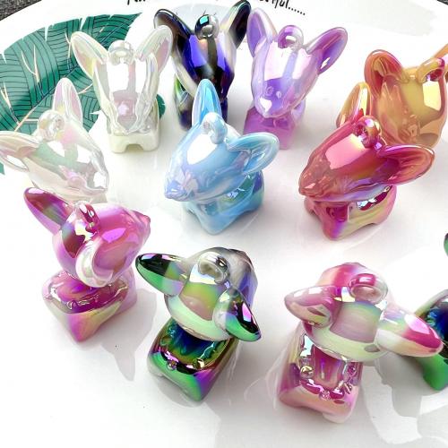 Acrylic Pendants Deer UV plating DIY Approx Sold By Bag