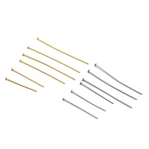 RVS Headpins, 304 roestvrij staal, verschillende lengte voor keuze & DIY, oorspronkelijke kleur, Verkocht door PC