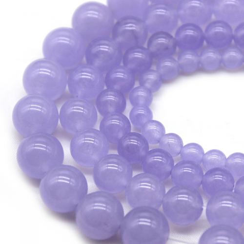 Purple Chalcedony, kalcedon, Kerek, DIY & különböző méretű a választás, lila, Által értékesített Strand