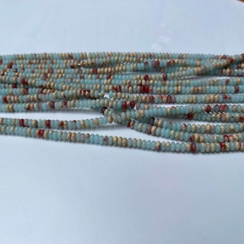 Gemstone Smycken Pärlor, Shoushan Stone, Flat Round, polerad, DIY, blandade färger, 2x4mm, Ca 150PC/Strand, Säljs av Strand