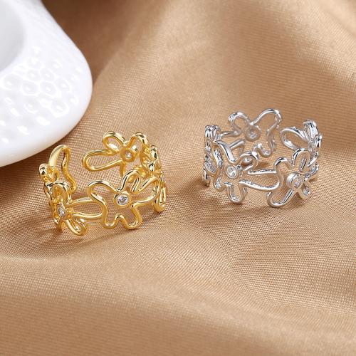 Cubi Circonia Micro Pave anello in ottone, placcato, gioielli di moda & Micro spianare cubic zirconia & per la donna, nessuno, assenza di nichel,piombo&cadmio, width 10mm, Venduto da PC