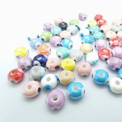 Abalorios de Porcelana, Óvalo, Bricolaje, más colores para la opción, 5x8mm, 100PCs/Bolsa, Vendido por Bolsa