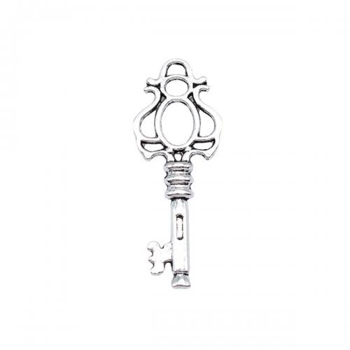 Zinklegering Key Hangers, Zinc Alloy, Sleutel, antiek zilver plated, mode sieraden & DIY & hol, 17x45mm, Verkocht door PC