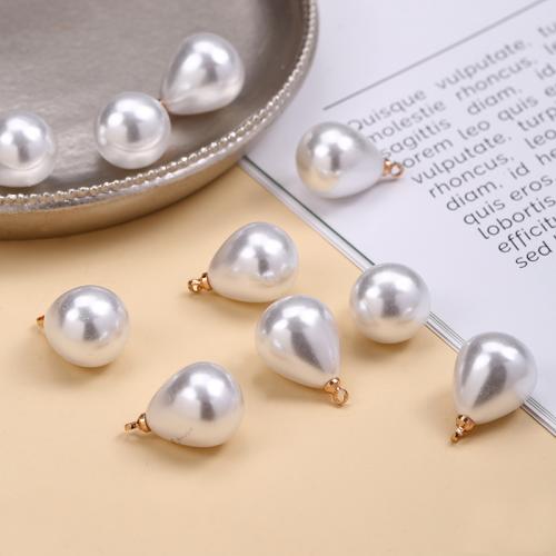 ABS Plastic Pendants ABS Plastic Pearl Teardrop DIY Sold By PC