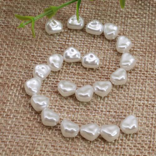 ABS Plastic Beads Baroque painted DIY white Approx Sold By Bag