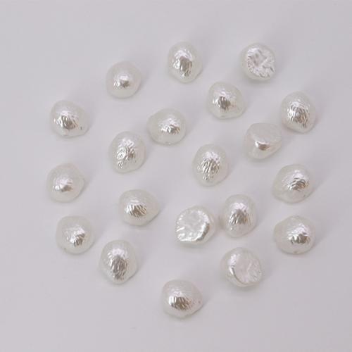 ABS Plastic Beads painted DIY white Approx Sold By Bag