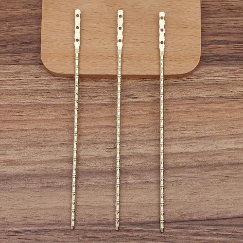 Hair Stick Findings Zinc Alloy plated DIY & for woman nickel lead & cadmium free 137mm Approx Sold By Bag