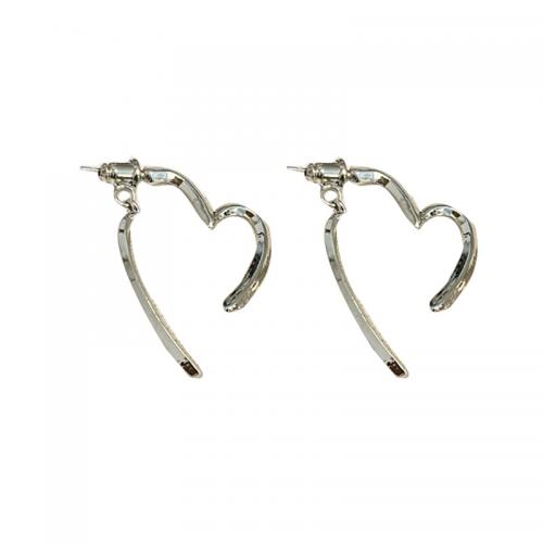 Lo zinco in lega Stud Earring, lega in zinco, placcato, per la donna, nessuno, 35x20mm, Venduto da coppia