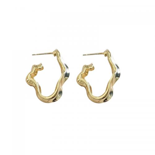 Lo zinco in lega Stud Earring, lega in zinco, placcato, per la donna, nessuno, 25x20mm, Venduto da coppia