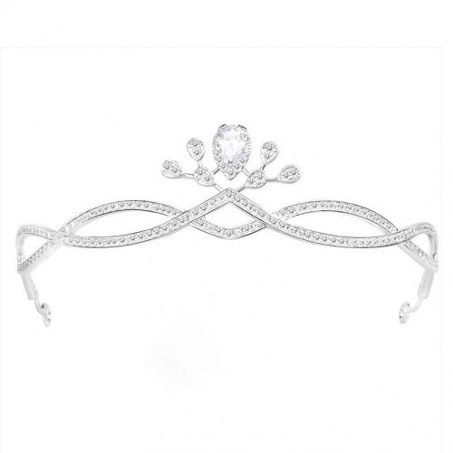 Bridal Tiaras Zinc Alloy with Rhinestone fashion jewelry & for woman & with rhinestone nickel lead & cadmium free Sold By PC