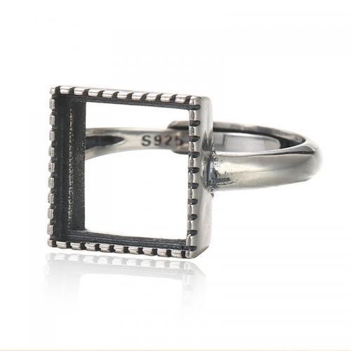 925 Sterling Silver Finger Ring impostazione, 925 sterline d'argento, DIY, assenza di nichel,piombo&cadmio, Venduto da PC