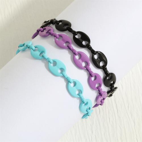 Bracelets en laiton, vernis au four, bijoux de mode & pour femme, plus de couleurs à choisir, protéger l'environnement, sans nickel, plomb et cadmium, Longueur Environ 16-22 cm, Vendu par PC