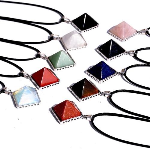 Bijoux Pendentifs en pierres gemmes, pierre gemme, avec fer, cadre, DIY & différents matériaux pour le choix, plus de couleurs à choisir, 20mm, Vendu par PC