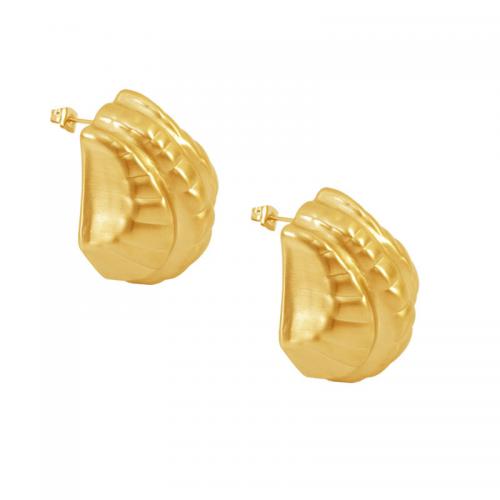 Stainless Steel Stud Earrings 304 Stainless Steel plated for woman Sold By Pair