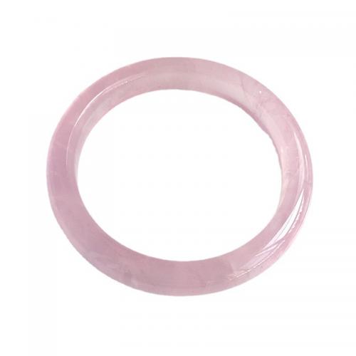 cuarzo rosado Brazalete, estilo popular & unisexo, diámetro interior:aproximado 52mm, Vendido por UD