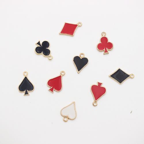 Zinc Alloy Enamel Pendants gold color plated DIY Sold By Bag