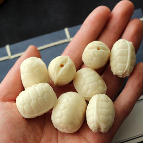 الخرز الخشب, Tagua, منحوتة, ديي, أبيض, about:2.8-3.2cm, تباع بواسطة PC